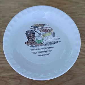 Red Cherry Pie Dish